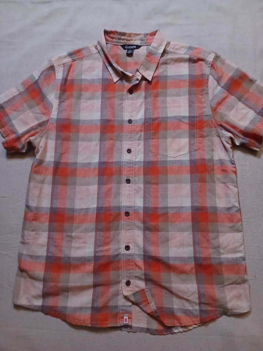 Sherpa Adventure Gear Short Sleeve Button-Up Shirt Men's Size Large
